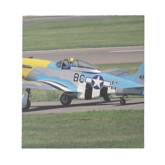 Noord-Amerikaanse P-51 D Dazzling Donna op de Notitieblok (Voorkant)