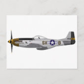 Noord-Amerikaanse P-51D Mustang "Double Trouble Tw Briefkaart (Voorkant)