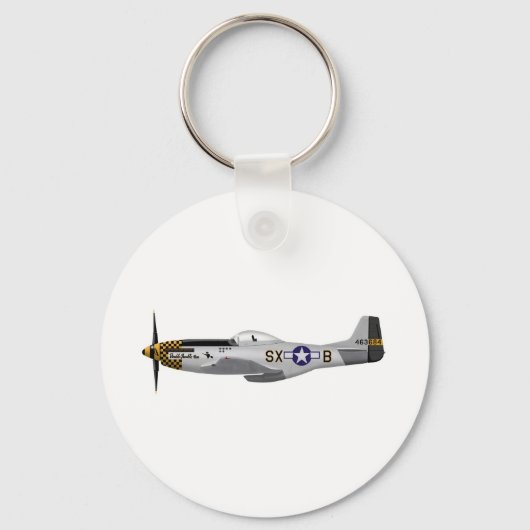 Noord-Amerikaanse P-51D Mustang "Double Trouble Tw Sleutelhanger (Voorkant)