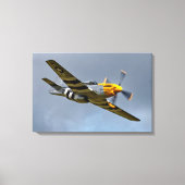 Noord-Amerikaanse P-51D Mustang 'Ferocious Frankie Canvas Afdruk (Voorkant)