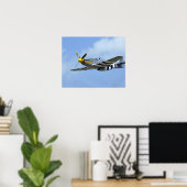 Noord-Amerikaanse P-51D Mustang, Little Horse Poster (Thuiskantoor)