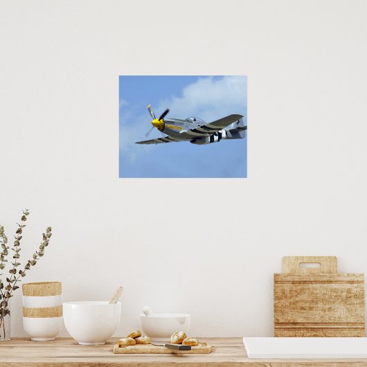 Noord-Amerikaanse P-51D Mustang, Little Horse Poster (Keuken)