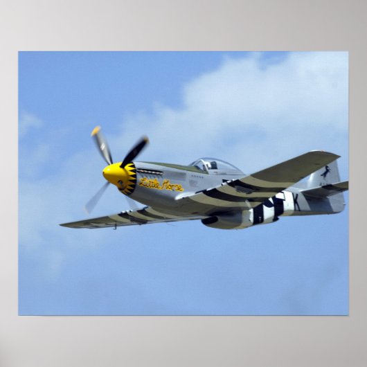 Noord-Amerikaanse P-51D Mustang, Little Horse Poster (Voorkant)