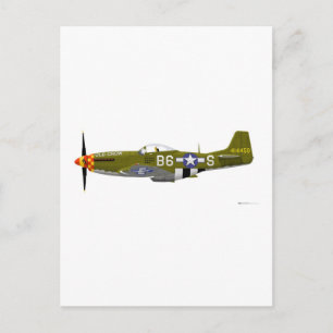 Noord-Amerikaanse P-51D Mustang "Old Crow" Briefkaart