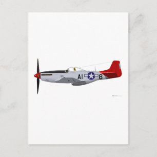 Noord-Amerikaanse P-51D Mustang Tuskegee Airmen Briefkaart