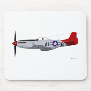 Noord-Amerikaanse P-51D Mustang Tuskegee Airmen Muismat
