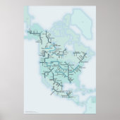 Noord-Amerikaanse rivieren Poster (Voorkant)