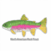 Noord-Amerikaanse rockforel Sticker (Voorkant)
