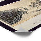 Noord-Amerikaanse scènes en een kaart van New York Poster (Hoek)