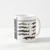 Noord-Amerikaanse Sturgeon Posters Mok (Voorkant rechts)