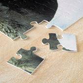 Noord-Amerikaanse Timber Wolf in Snow Legpuzzel (Zijkant)