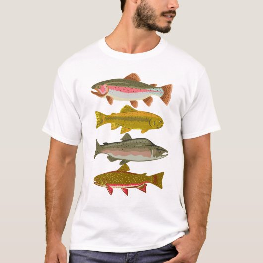 Noord-Amerikaanse Trout Lover's T-shirt: Celebrate T-shirt (Voorkant)