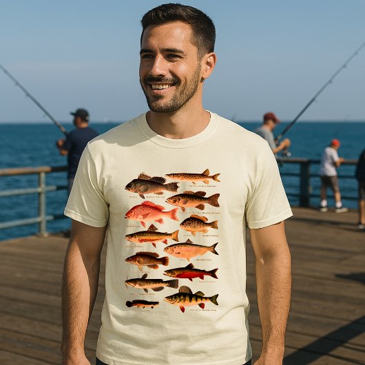 Noord-Amerikaanse vis T-shirt