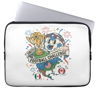 Noord-Amerikaanse Voetbal Viering Laptop Sleeve