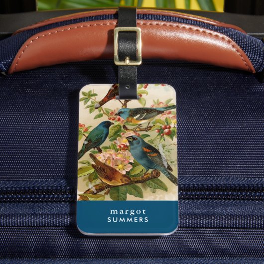 Noord-Amerikaanse vogels | Bagagelabel Gustav Mü (Voorkant Insitu 2)