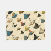 Noord-Amerikaanse vogels Fleece Deken (Voorkant (Horizontaal))