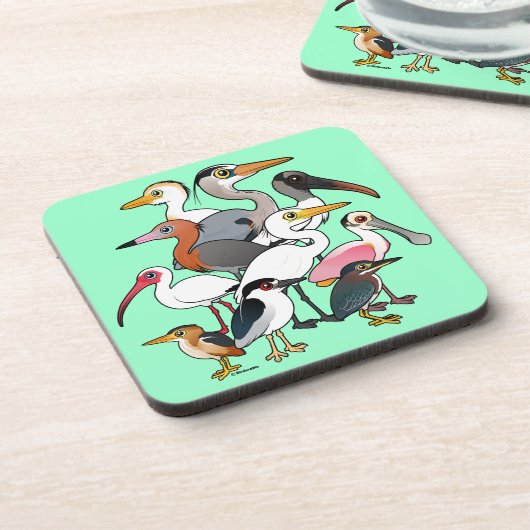 Noord-Amerikaanse Waders Bier Onderzetter (Linkerzijde)