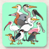 Noord-Amerikaanse Waders Bier Onderzetter (Voorkant)