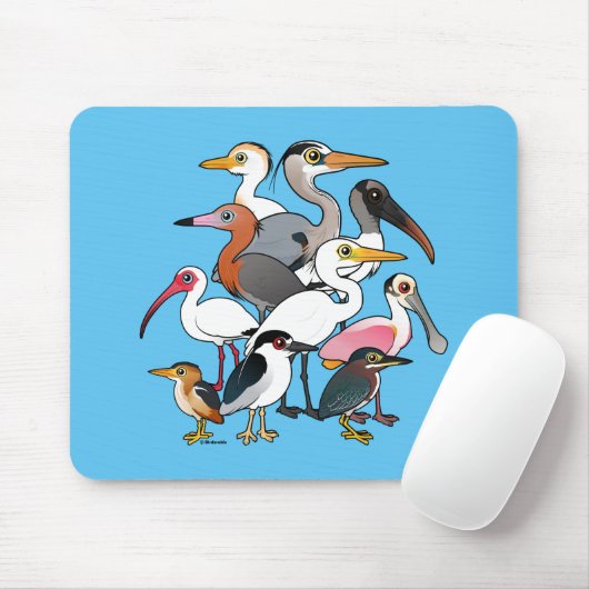 Noord-Amerikaanse Waders Muismat (Met muis)