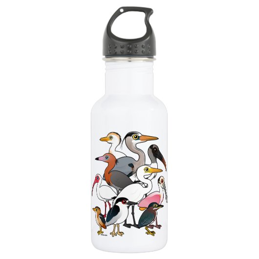 Noord-Amerikaanse Waders Waterfles (Voorkant)