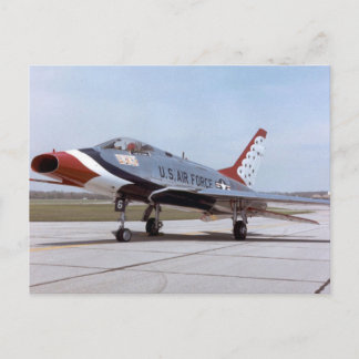NOORD-AMERIKAN F-100D Super Saber USAF THUNDERBIRD Briefkaart