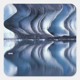 Noord-Atlantische Oceaan, IJsland, Breioamerkurjok Vierkante Sticker