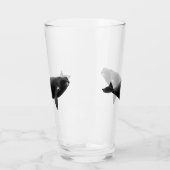 "Noord-Atlantische rechterwalvis" kunst Glas (Links)