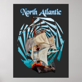 Noord-Atlantische reis Poster