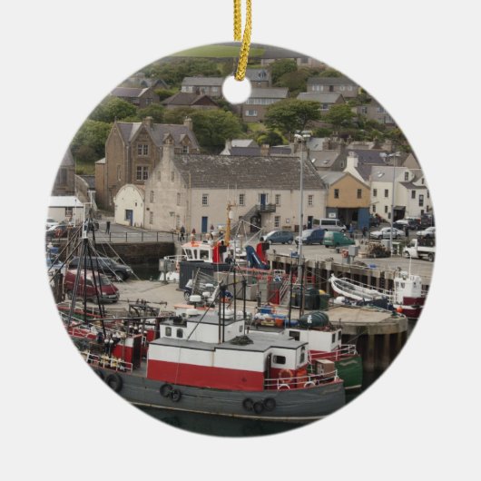 Noord-Atlantische waterhaven van Stromness Keramisch Ornament (Voorkant)