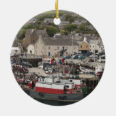 Noord-Atlantische waterhaven van Stromness Keramisch Ornament (Achterkant)