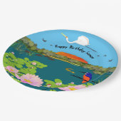 Noord-Australisch tropisch landschap, kleurrijk Papieren Bordje (Gekanteld)