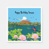 Noord-Australisch tropisch landschap, kleurrijk Servet (Voorkant)