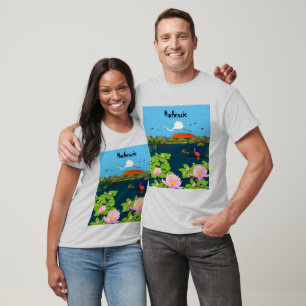 Noord-Australisch tropisch landschap, kleurrijk T-shirt