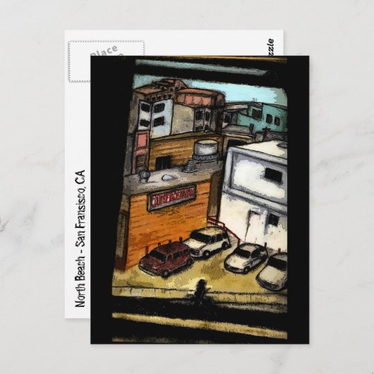 Noord-Beach Briefkaart (Voorkant / Achterkant)