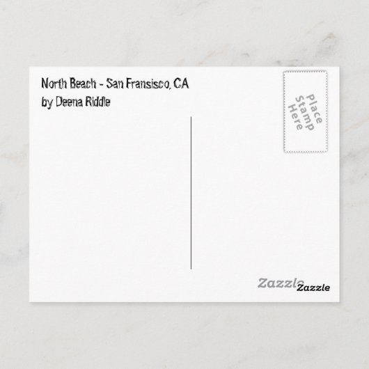 Noord-Beach Briefkaart (Achterkant)