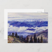 Noord - Bergen vanuit Narkanda bij Simla Briefkaart (Voorkant / Achterkant)