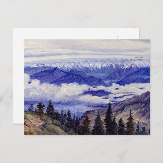 Noord - Bergen vanuit Narkanda bij Simla Briefkaart (Voorkant / Achterkant)