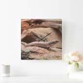 Noord-blauwe hagedis vierkante klok (Huis)