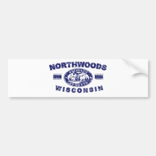 Noord-bosgebied — Verhard-[Conv] Bumpersticker (Voorkant)