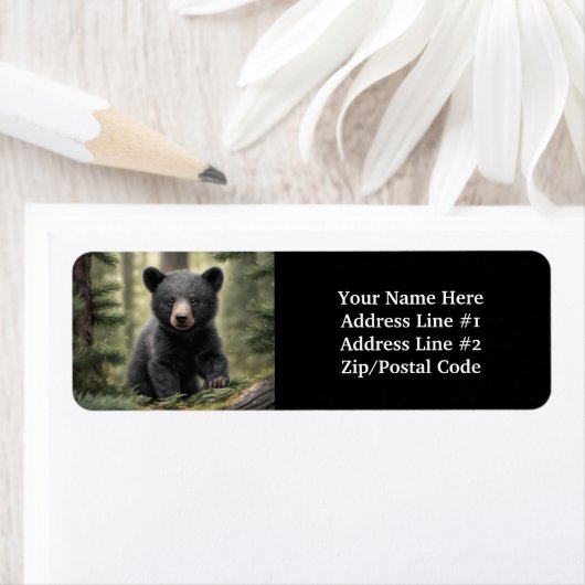 Noord-Bossen Little Black Beer Cub Etiket (Insitu)