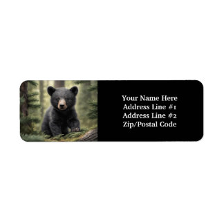 Noord-Bossen Little Black Beer Cub Etiket