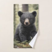 Noord Bossen Little Black Beer Cub Handdoek (Handdoek)