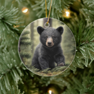 Noord-Bossen Little Black Beer Cub Ornament