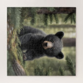 Noord-Bossen Little Black Beer Cub Puzzel (Horizontaal)