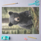 Noord-Bossen Little Black Beer Cub Tissue Paper Tissuepapier (Craft)