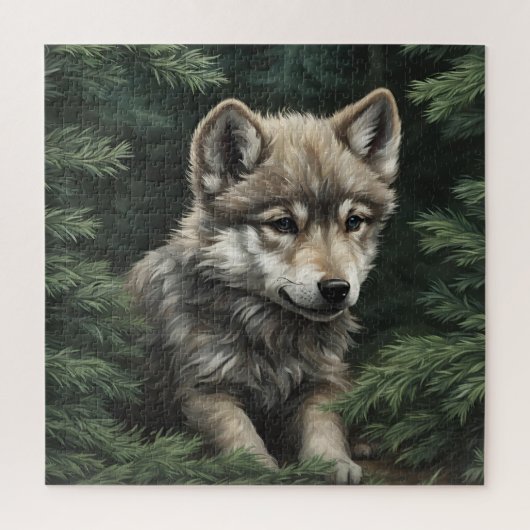 Noord-Bossen Wolf Cub Puzzel (Verticaal)