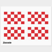 Noord-Brabant Vlag Nederland Rechthoekige Sticker (Vel)