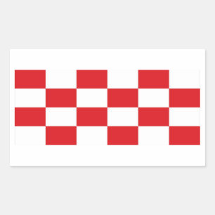 Noord-Brabant Vlag Nederland Rechthoekige Sticker
