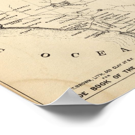 Noord-Californië Poster (Hoek)