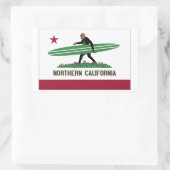 Noord-Californië Rechthoekige Sticker (Tas)